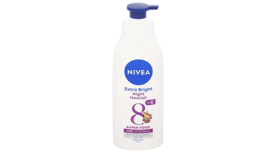 Sữa dưỡng thể Nivea Extra Bright Night Nourish dưỡng sáng ban đêm chai 350ml - 