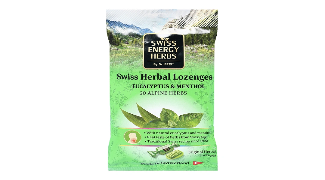 Swiss Energy Herbal Lozenges Eucalyptus & Menthol gói 55g - 