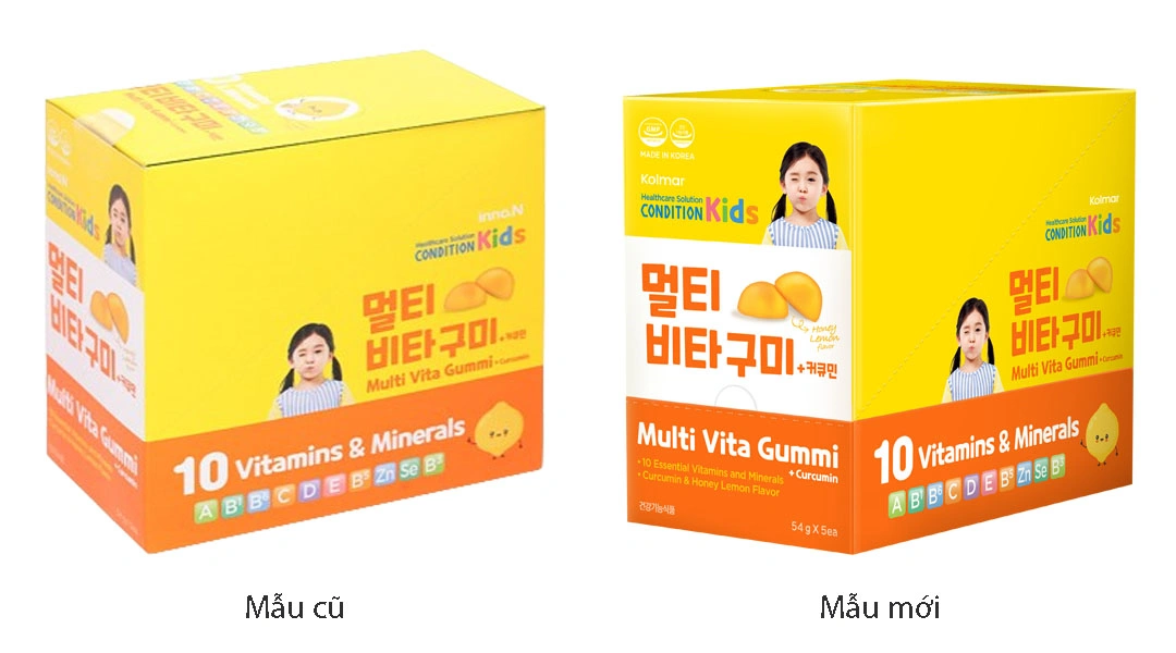 Kẹo dinh dưỡng Condition Kids Multi Vita Gummi + Curcumin hỗ trợ tăng cường sức khỏe gói 18 viên - 5