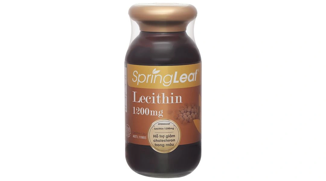 SpringLeaf Lecithin 1200mg hỗ trợ giảm cholesterol trong máu lọ 200 viên - 1