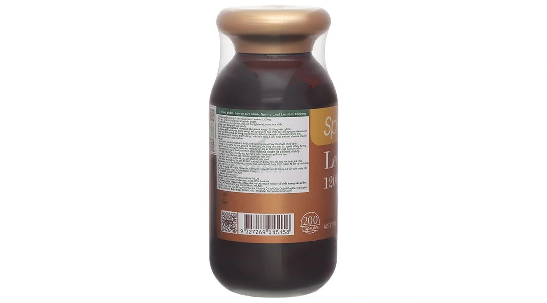 SpringLeaf Lecithin 1200mg hỗ trợ giảm cholesterol trong máu lọ 200 viên - 3