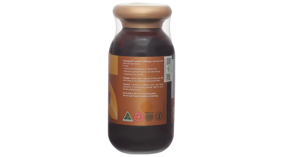 SpringLeaf Lecithin 1200mg hỗ trợ giảm cholesterol trong máu lọ 200 viên - 4