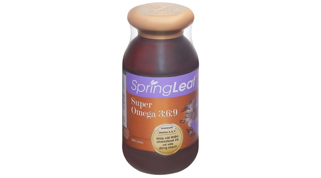 Thực phẩm bảo vệ sức khỏe SpringLeaf Super Omega 3:6:9 lọ 180 viên - 