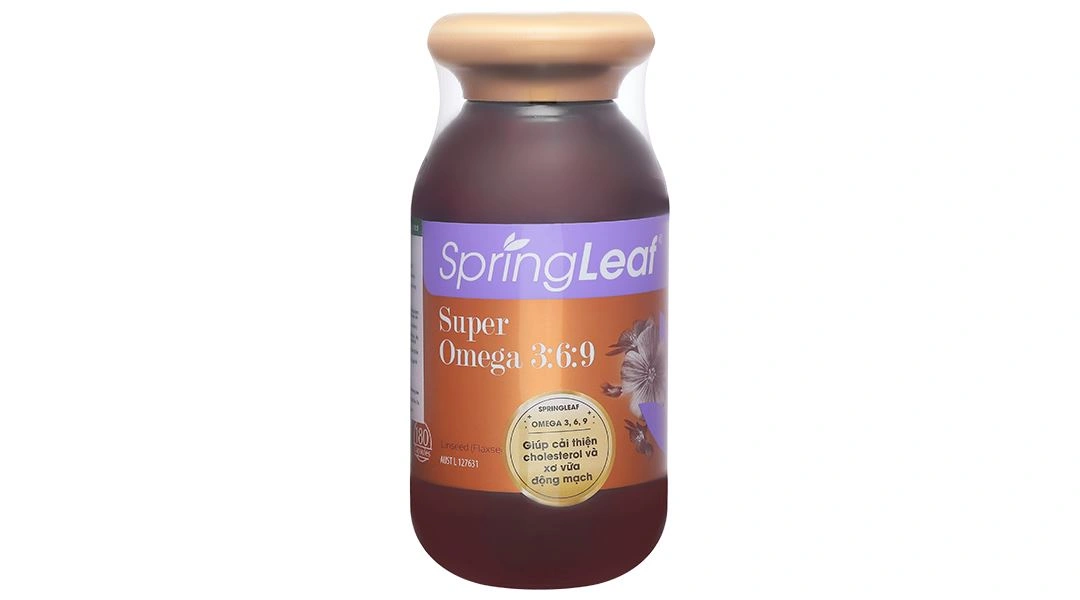 Thực phẩm bảo vệ sức khỏe SpringLeaf Super Omega 3:6:9 lọ 180 viên - 1