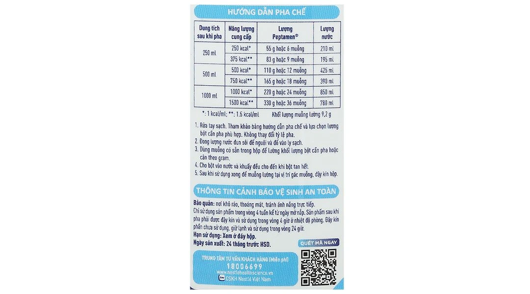 Sữa bột Peptamen dành cho người kém hấp thu dưỡng chất lon 400g - 4