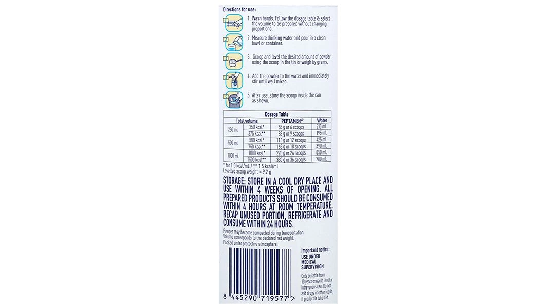 Sữa bột Peptamen dành cho người kém hấp thu dưỡng chất lon 400g - 7