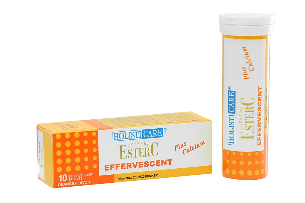 Viên Sủi Ester C Vị Cam tuýp 10 viên - 
