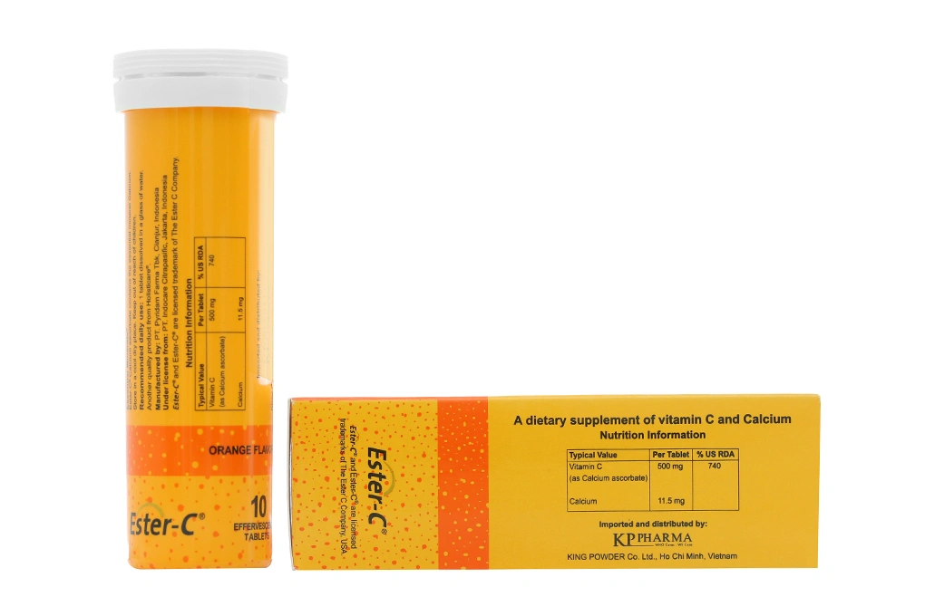 Viên Sủi Ester C Vị Cam tuýp 10 viên - 3