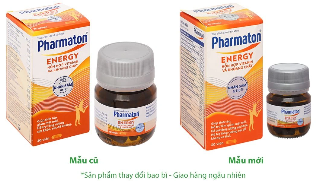 Pharmaton Energy hỗ trợ tăng cường sức khỏe, sức đề kháng lọ 30 viên - 