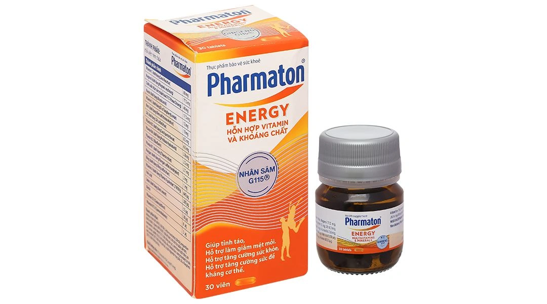 Pharmaton Energy hỗ trợ tăng cường sức khỏe, sức đề kháng lọ 30 viên - 1