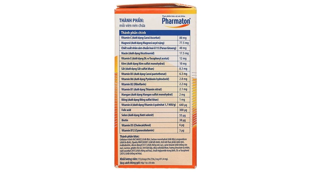 Pharmaton Energy hỗ trợ tăng cường sức khỏe, sức đề kháng lọ 30 viên - 4