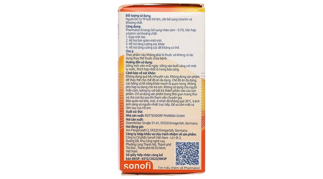 Pharmaton Energy hỗ trợ tăng cường sức khỏe, sức đề kháng lọ 30 viên - 5