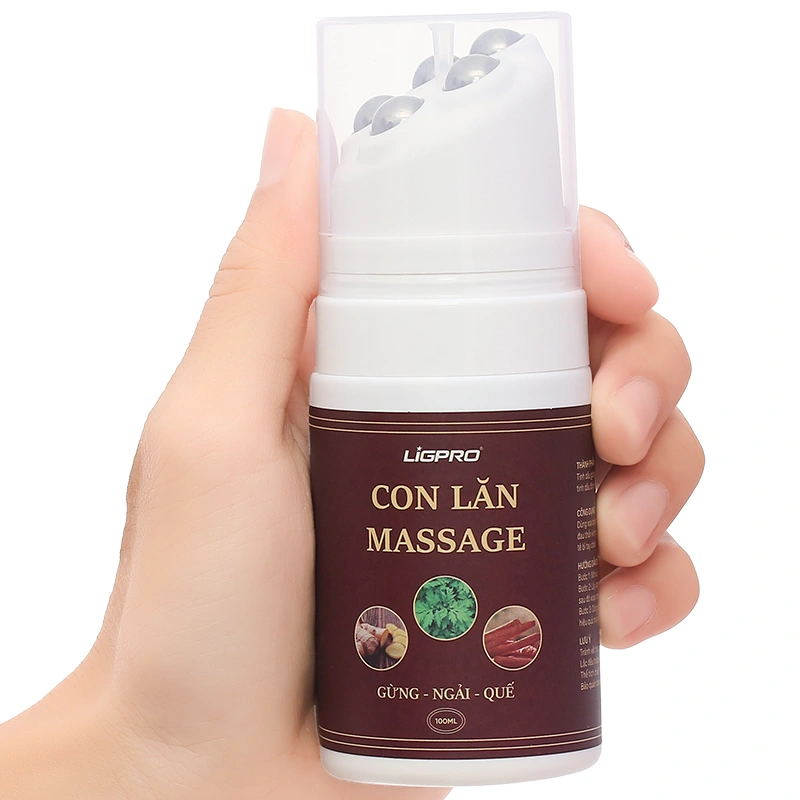 Chai lăn massage Ligpro gừng - ngải - quế giảm đau cơ, xương chai 100 ml - 9