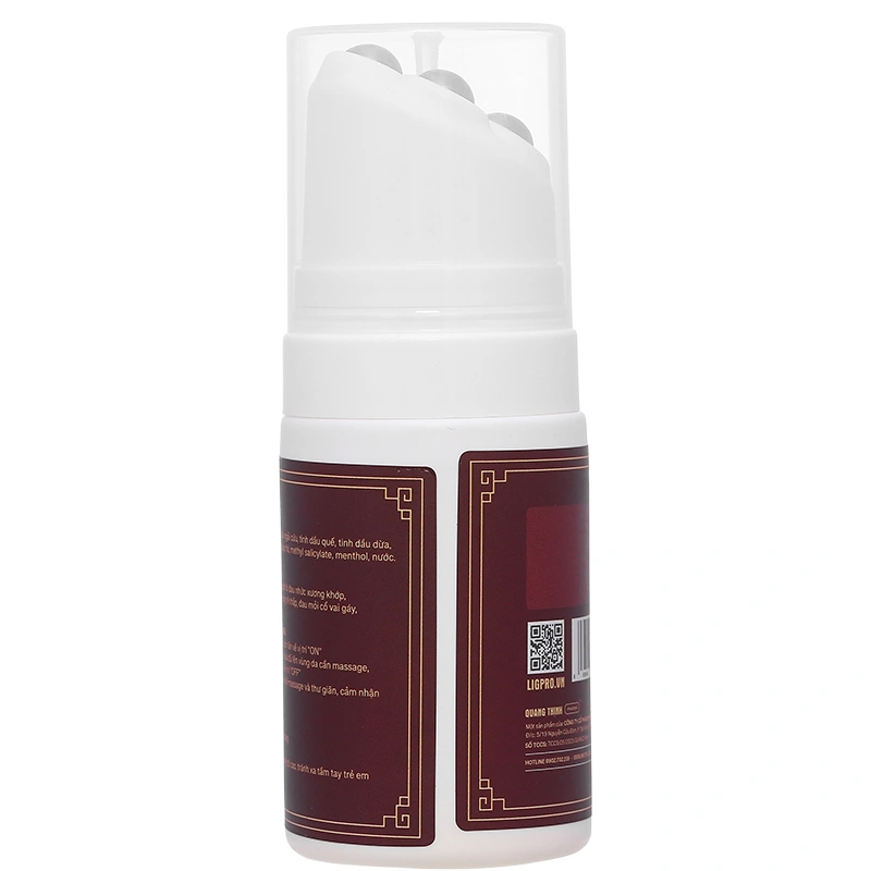 Chai lăn massage Ligpro gừng - ngải - quế giảm đau cơ, xương chai 100 ml - 6