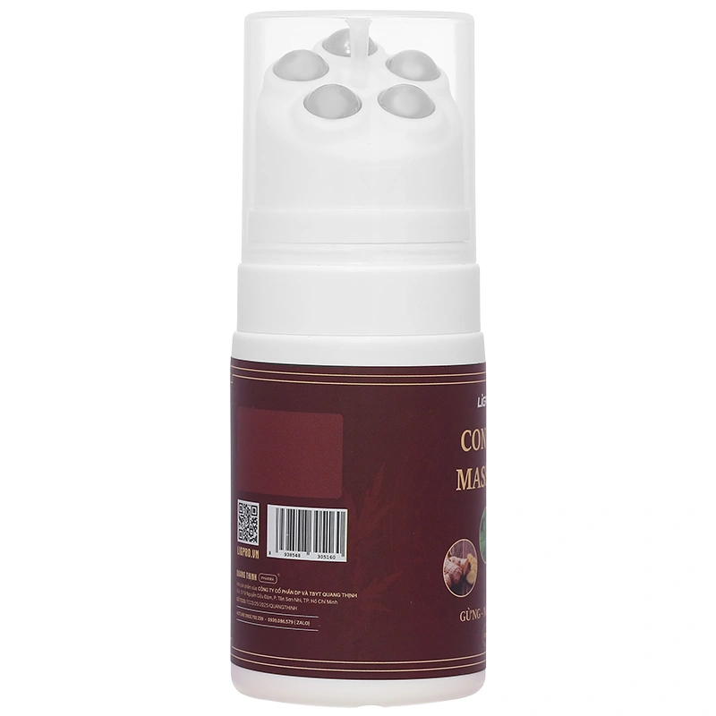 Chai lăn massage Ligpro gừng - ngải - quế giảm đau cơ, xương chai 100 ml - 7