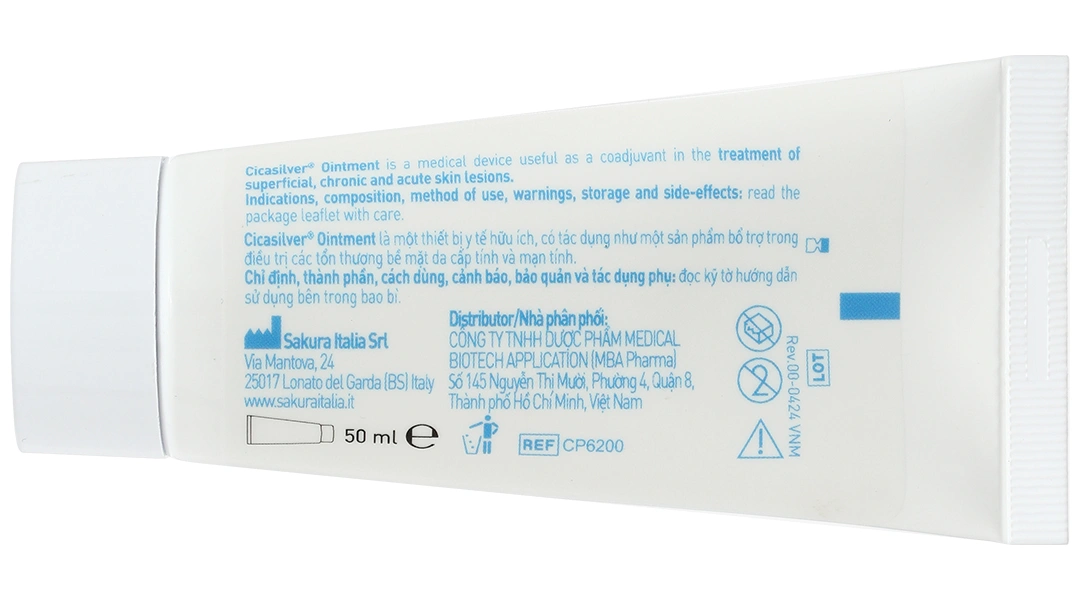 Kem bôi Cicasilver Ointment hỗ trợ chăm sóc vết thương týp 50ml - 11