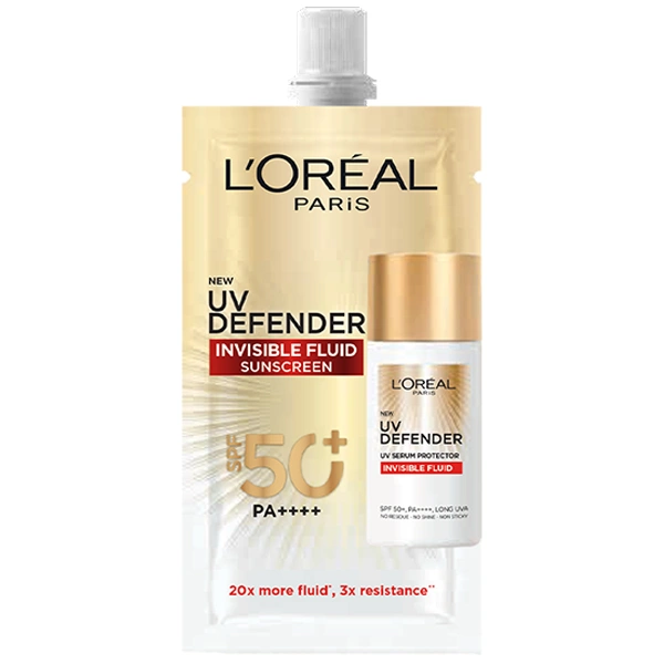 Kem Chống nắng LOREAL DEFENDER INVISIBLE FLUID Gói/5,5ML KM - 
