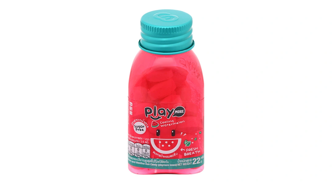 Kẹo The Vị Dưa Hấu Playmore hũ 22g - 