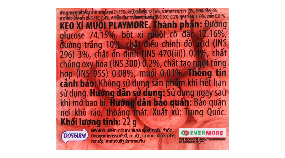 Kẹo The Vị Dưa Hấu Playmore hũ 22g - 14