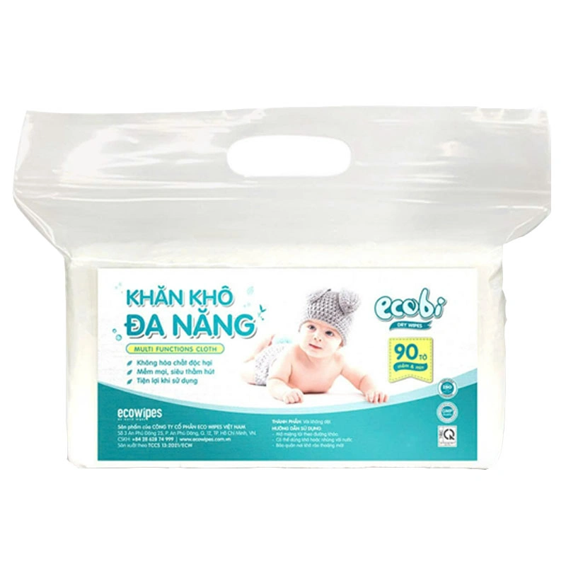 Khăn khô đa năng Ecobi Hộp 90 tờ KM - 