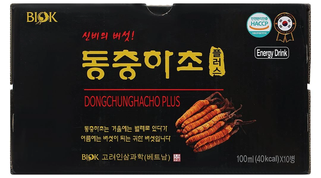 Nước đông trùng hạ thảo BIOK Dongchunghacho Plus hộp 10 chai x 100ml - 2