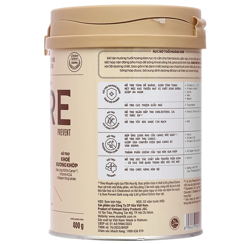 Thực phẩm dinh dưỡng y học: Sản phẩm dinh dưỡng - Sure Prevent Gold - 2