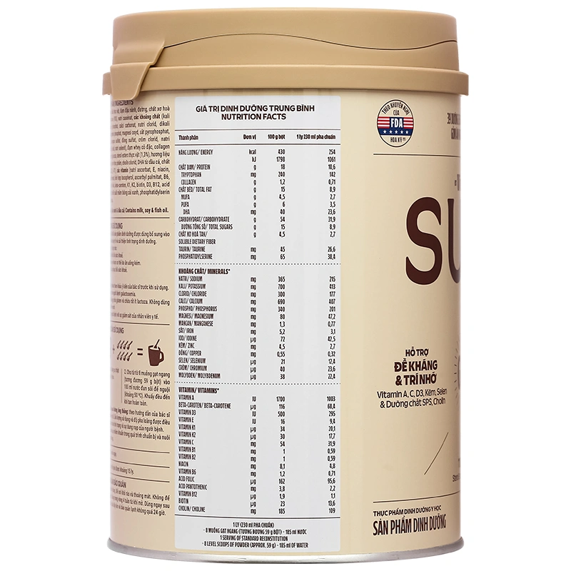 Thực phẩm dinh dưỡng y học: Sản phẩm dinh dưỡng - Sure Prevent Gold - 20