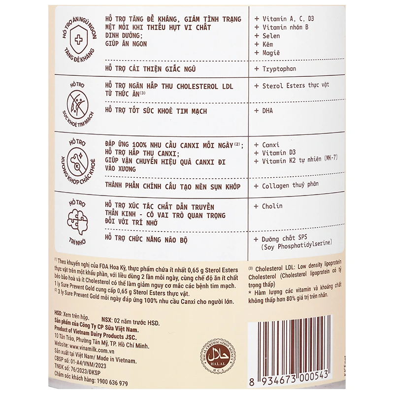 Thực phẩm dinh dưỡng y học: Sản phẩm dinh dưỡng - Sure Prevent Gold - 25