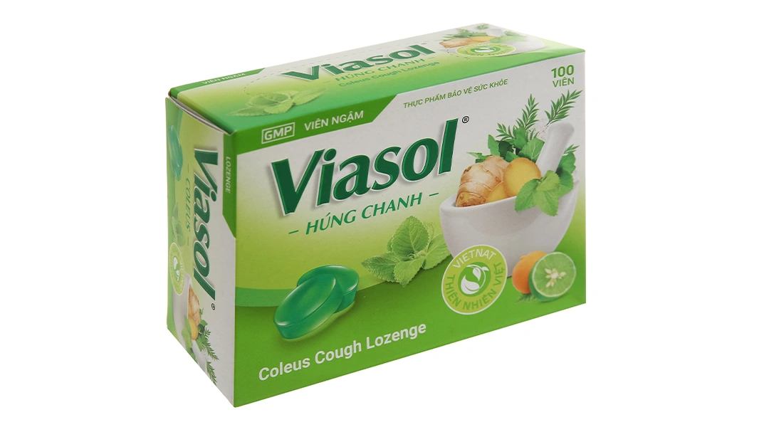 Viasol Húng Chanh hộp 100 viên - 
