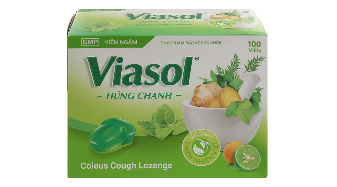 Viasol Húng Chanh hộp 100 viên - 1