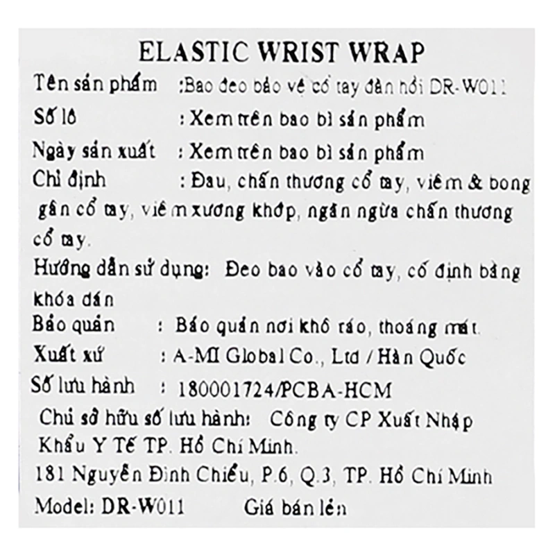 Bao đeo cổ tay Dr. Med DR-W011 size S - 8