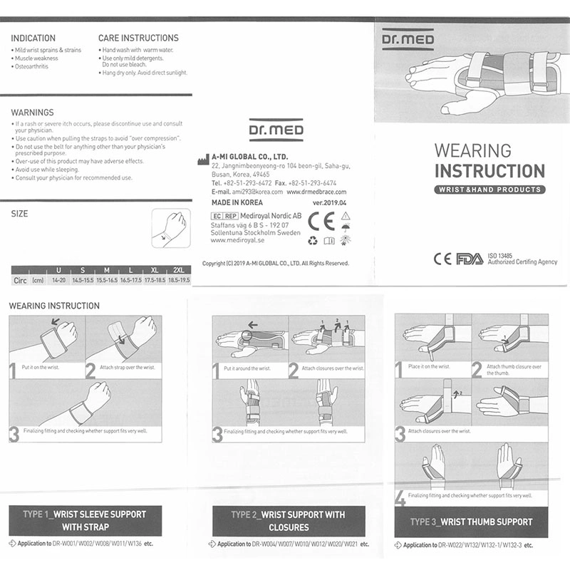 Bao đeo cổ tay Dr. Med DR-W011 size S - 10