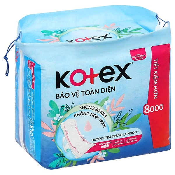 Băng vệ sinh Kotex bảo vệ toàn diện, siêu mỏng có cánh