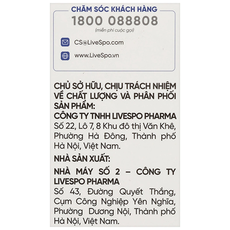 Dung dịch LiveSpo Navax giúp giảm nguy cơ viêm đường tai, mũi, họng chai 20ml - 10
