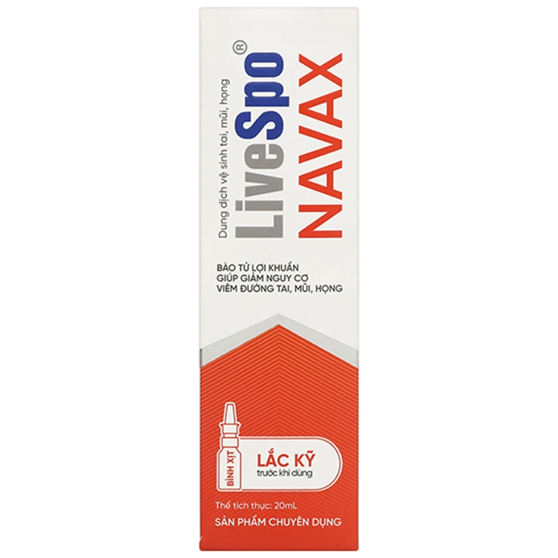 Dung dịch LiveSpo Navax giúp giảm nguy cơ viêm đường tai, mũi, họng chai 20ml - 2