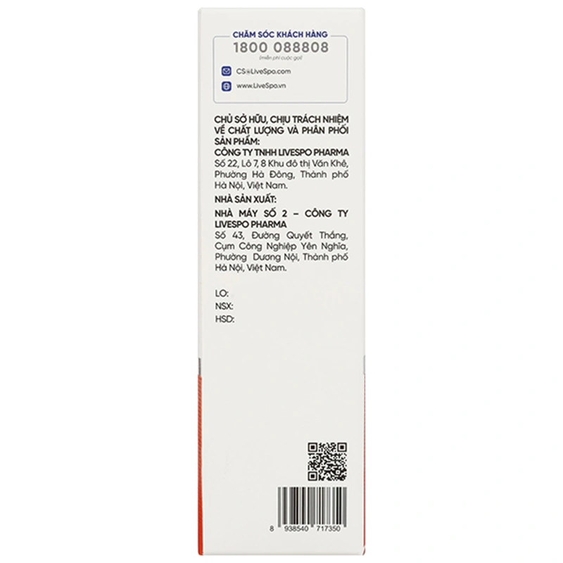 Dung dịch LiveSpo Navax giúp giảm nguy cơ viêm đường tai, mũi, họng chai 20ml - 5