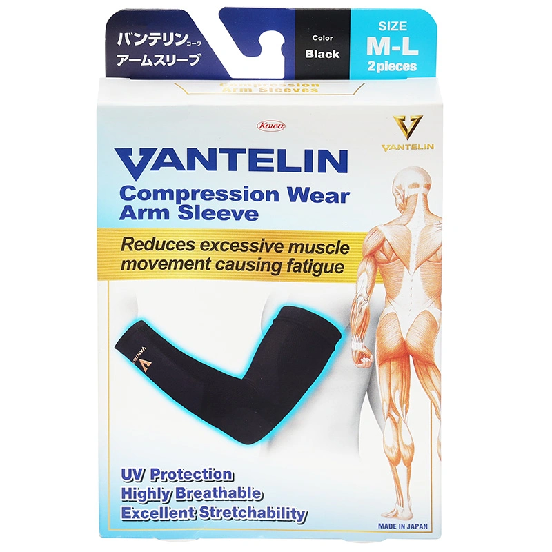 Đai bó ống tay Vantelin Compression Wear màu đen size M-L - 1