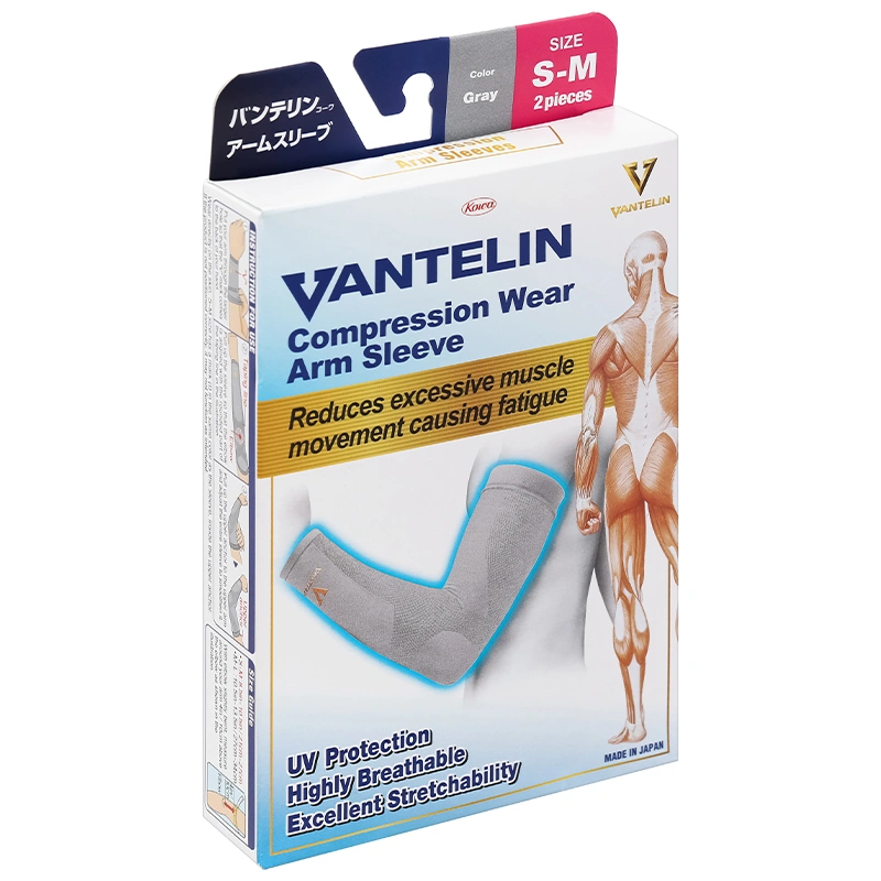 Đai bó ống tay Vantelin Compression Wear màu xám size S-M - 