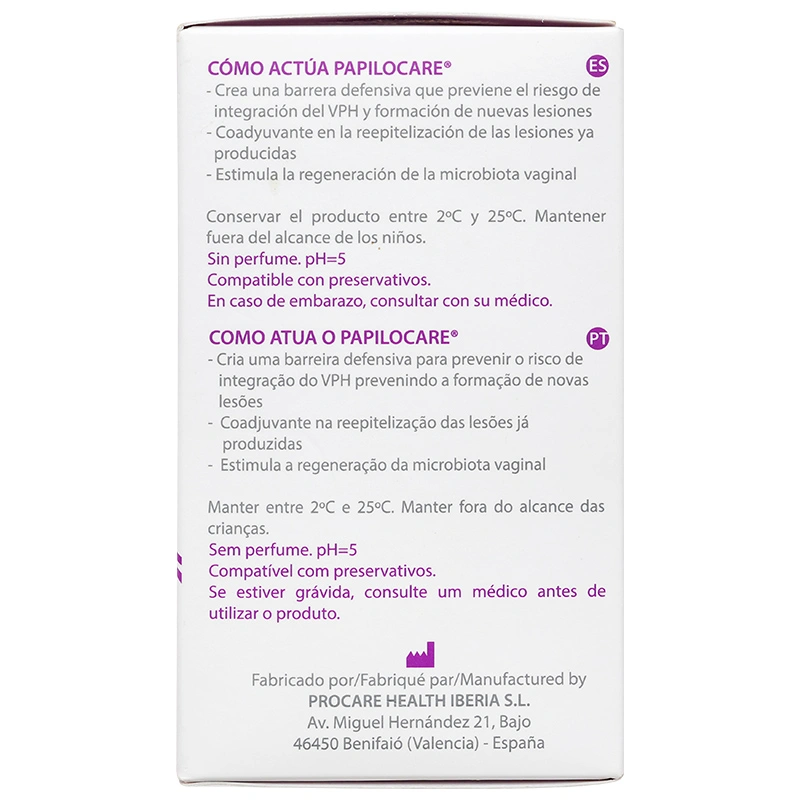 Gel âm đạo Papilocare hộp 21 tuýp x 5ml - 3