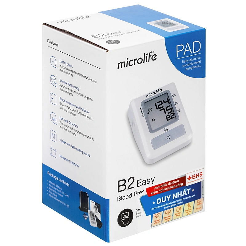 Máy đo huyết áp bắp tay Microlife B2 Easy - 7
