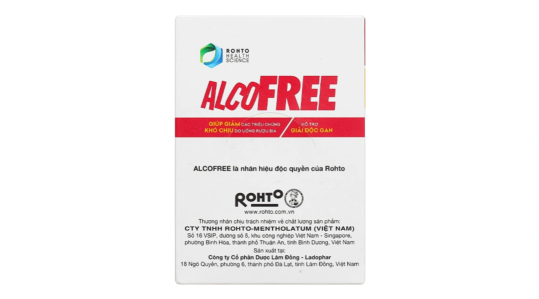 Rohto Alcofree hỗ trợ giảm các triệu chứng khó chịu do uống rượu bia hộp 10 chai x 50ml - 3