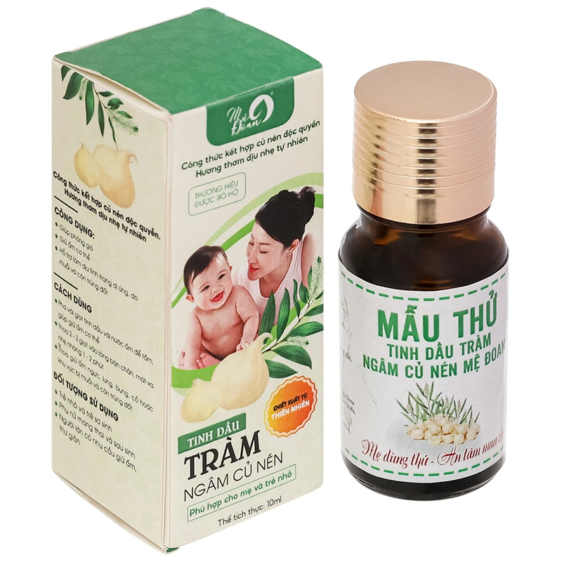 Tinh dầu Tràm ngâm củ nén Mệ Đoan chai 10ml - 