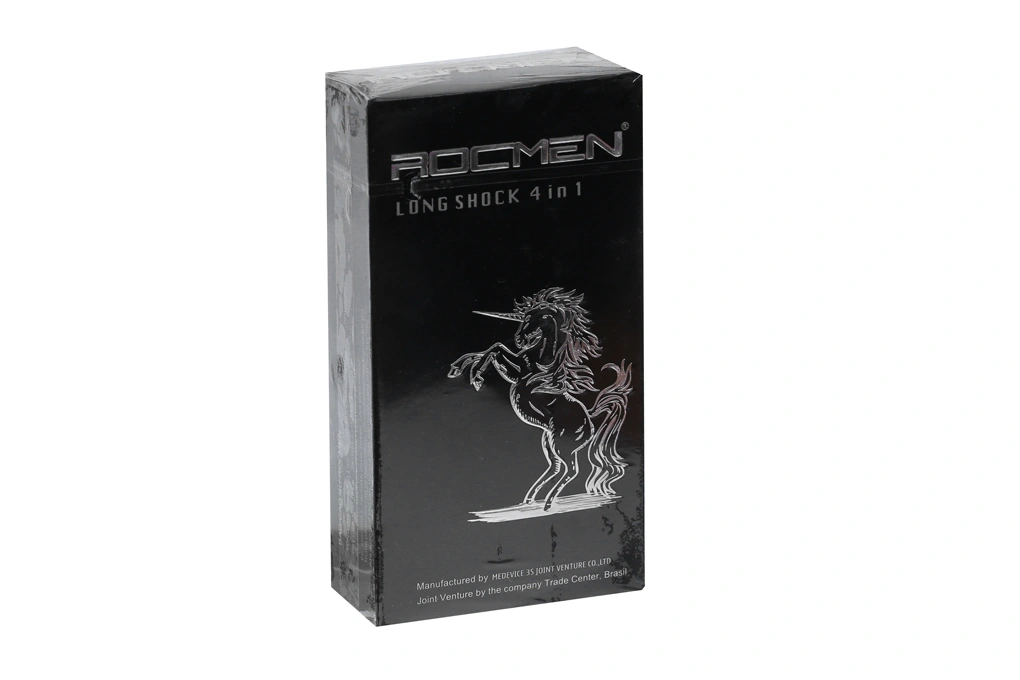 Bao cao su Rocmen Long Shock kéo dài thời gian 52mm hộp 12 cái - 