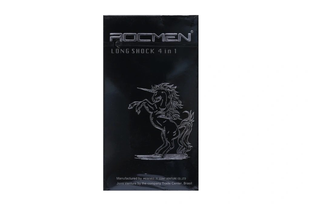 Bao cao su Rocmen Long Shock kéo dài thời gian 52mm hộp 12 cái - 1
