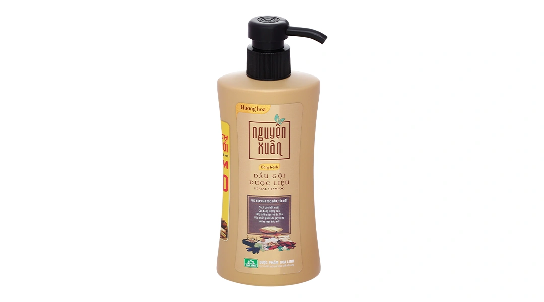 Dầu gội dược liệu Nguyên Xuân bồng bềnh hương hoa chai 350ml - 2