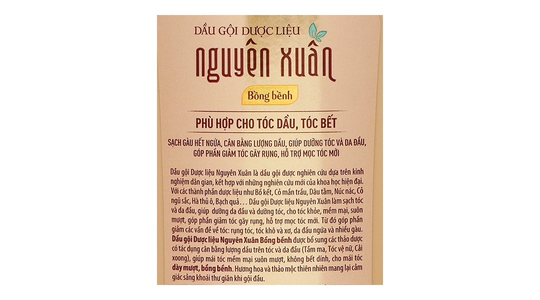 Dầu gội dược liệu Nguyên Xuân bồng bềnh hương hoa chai 350ml - 6