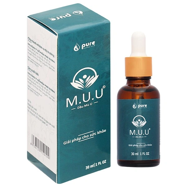 Dầu mù u M.U.U hỗ trợ làm lành vết bỏng, vết thương hở