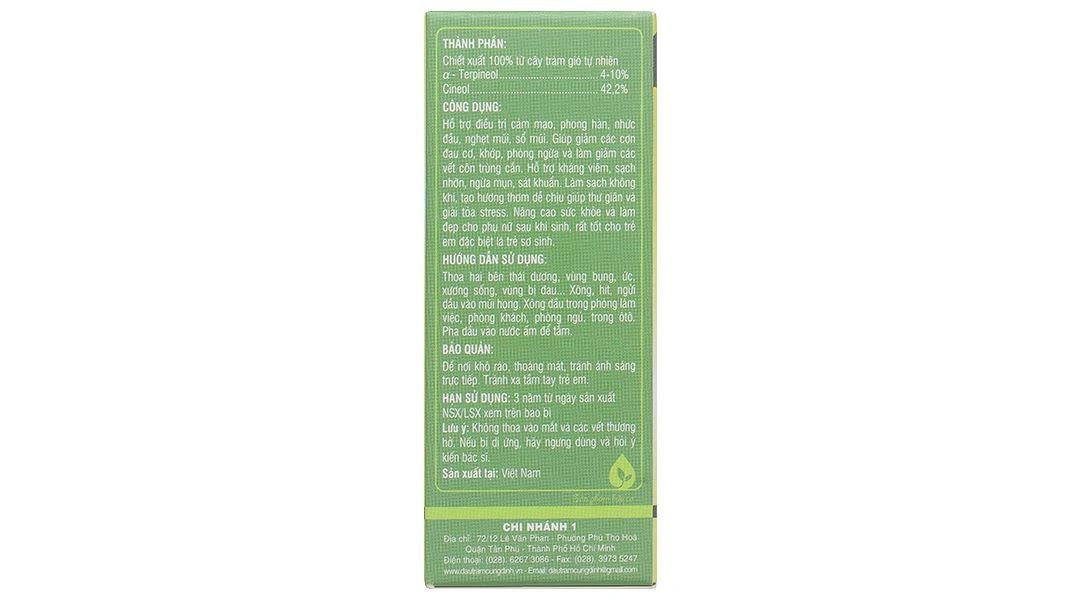 Dầu tràm Cung Đình Silver phòng chống cảm lạnh, cảm cúm, giúp giữ ấm cơ thể chai 30ml - 3
