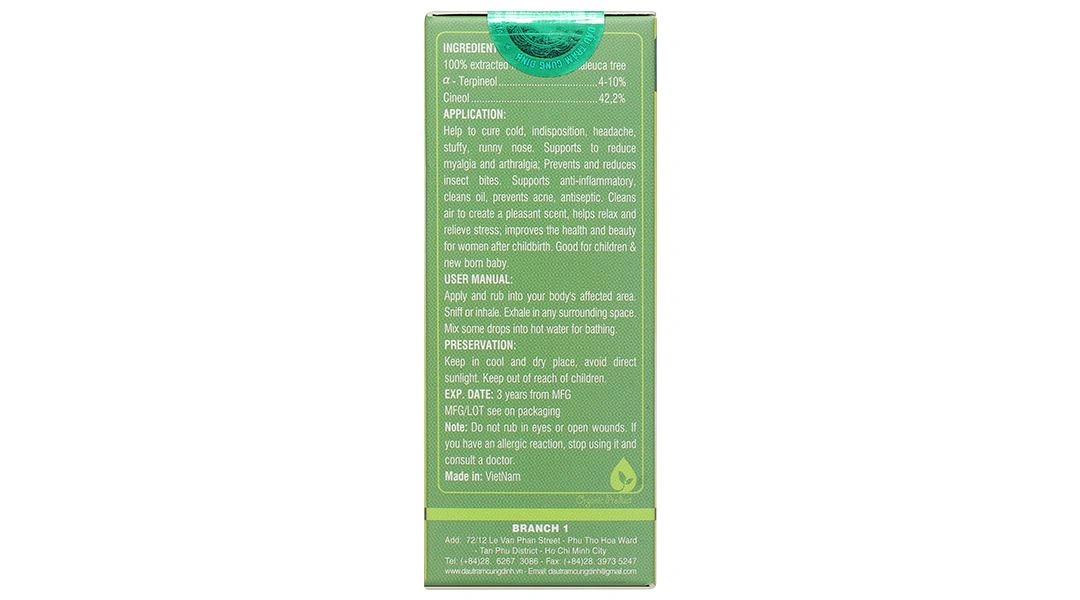 Dầu tràm Cung Đình Silver phòng chống cảm lạnh, cảm cúm, giúp giữ ấm cơ thể chai 30ml - 4