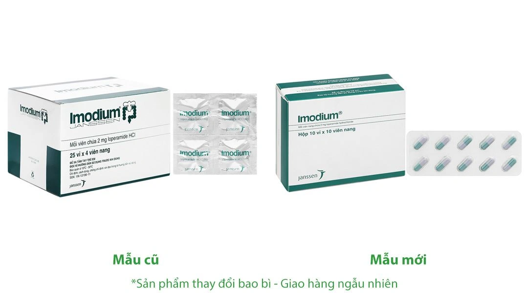 Imodium 2mg trị triệu chứng tiêu chảy cấp (10 vỉ x 10 viên) - 